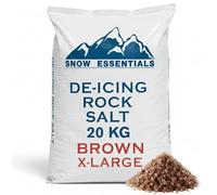 Laeto Snow Essentials - 20Kg Rock Salt De-Icing Bag | Brown Grit Salt for Paths, Driveways, Weeds & Snow/Ice Removal