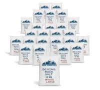 Laeto Snow Essentials 25x 10kg Bag of Grit Rock Salt | White Grit Salt, Salt for Gritting, Rock Salt for Weeds Deicing Salt Grit, Salt for Paths, Salt for Driveways, Salt for Snow & Ice (x25 Bags)
