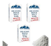 Laeto Snow Essentials Grit Rock Salt | White Grit Salt, Salt for Gritting, Rock Salt for Weeds Deicing Salt Grit, Salt for Paths, Salt for Driveways, Salt for Snow & Ice (3 bags x 10kg)