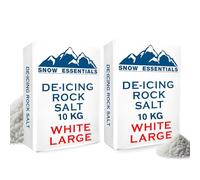 Laeto Snow Essentials Grit Rock Salt | White Grit Salt, Salt for Gritting, Rock Salt for Weeds Deicing Salt Grit, Salt for Paths, Salt for Driveways, Salt for Snow & Ice (2 bags x 10 kg)