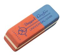 Läufer 00440 Double Universal 0440 Rubber Eraser, Red/Blue Classic, Erases Pencils and Colouring Pencils