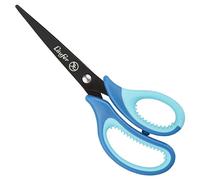 Läufer 87227 Ergonomic School Scissor, Pointed, Crafting Scissors for School from 1st Grade, Dark Blue/Light Blue, for Right-Handed Users