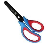 Läufer Children's Scissors with Soft Grip for Right-Handed Users, Round | 13 cm length, school scissors with titanium-coated blade for easy cutting, robust and ergonomic craft scissors