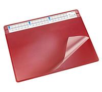 Läufer Durella 47654 Desk Pad Soft with Calendar, 65 x 50 cm Red