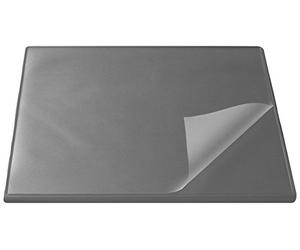Läufer Durella Flexoplan 44623 Desk Mat with Edge Protection and Transparent Pad 52 x 65 cm Non-Slip Grey