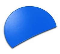 Läufer Durella Rondo 49795 Desk Mat Semi-Circular Non-Slip Desk Mat Adria Blue 73 x 48 cm