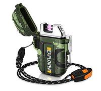 lafagiet USB Rechargeable Lighter, Waterproof Arc Lighters for Camping Hiking Outdoor Survival & Tactical