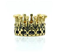LAFATINA Royal Kingdom Crowns Rings for Men Women Stainless Steel King Queen Knight Domineering Bands Ring