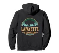 Lafayette Colorado CO Buffalo Bison (ON BACK) Pullover Hoodie