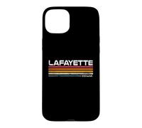 Lafayette Indiana Retro Stripes Vintage City Design Case for iPhone 15 Plus