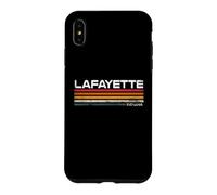Lafayette Indiana Retro Stripes Vintage City Design Case for iPhone XS Max