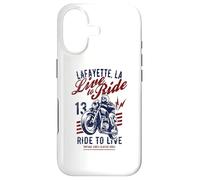 Lafayette Louisiana Motorcycle Skull Rider Vintage Design Case for iPhone 17