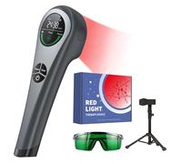 LAFCARE Handheld Red Light Therapy with Stand,Near Infrared Light Therapy Devices for Pain Relief Joint and Muscle Pain for Pets(4 * 808nm+14 * 650nm)