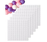 Lafefe 600pcs Circular Balloon Glue Dots, Extra Strong Glue Dots Double Sided for Birthday Party Wedding Christmas Balloons Crafts Decoration (10mm)