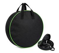 Lafefe Cable Storage Bag, Large Cable Organiser Waterproof Oxford Tool Bag 40×13cm, Round Cable Management Bag with Handle for Camping Hook Up Lead, Hose, Car Tools