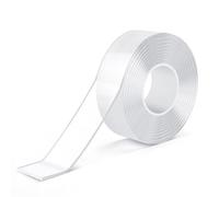Lafefe Double Sided Tape Heavy Duty Waterproof,Removable Reusable Multipurpose Clear Adhesive Extra Strong for Carpet Mats/Photos Frames/Craft Wall Mounting (3m*2cm*1.6mm)