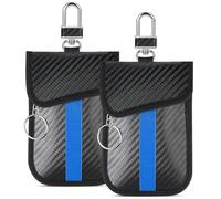 LAFEGIFT Faraday Bag for Key Fob, Anti-Theft Protector Signal Blocking, Fits Most Keyfobs for All Cars from EU, America and Asia, Pack of 2