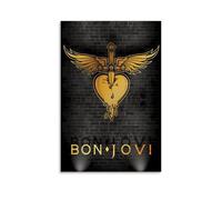 LaFegoude Bon Jovi Singer Poster Decorative Painting Canvas Wall Art Living Room Poster Bedroom Painting Wall Art Picture Print Modern Family Room Decor 12 x 18 Inches (30 x 45 cm)