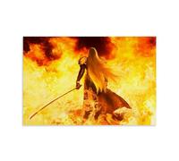 LaFegoude Final Fantasy 7 Sephiroth Poster Decorative Painting Canvas Wall Art Living Room Poster Bedroom Painting Wall Art Picture Print Modern Family Room Decor 12 x 18 Inches (30 x 45 cm)