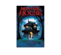 LaFegoude Monster House 2006 Poster Decorative Painting Canvas Wall Art Living Room Poster Bedroom Painting Wall Art Picture Print Modern Family Room Decor 12 x 18 Inches (30 x 45 cm)