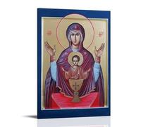 LaFegoude The Mother of Orthodox Christian God Poster Decorative Painting Canvas Wall Art Living Room Poster Bedroom Painting Wall Art Picture Print Modern Family Room Decor 12 x 18 Inches (30 x 45