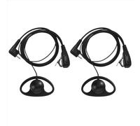Lafeier (2 Pack 2Pin Advanced D Shape Clip-Ear Ptt Headset Earpiece Mic 2 Way Radios Gp88S Gp300 Gp68 Gp2000 Gp88 Gp3188 Cp040 Cp1200 A8 A6 A10 A12