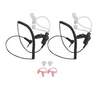Lafeier 3.5mm Police Listen Only Acoustic Tube Earpiece with One Pair Medium Earmolds for Speaker Mics