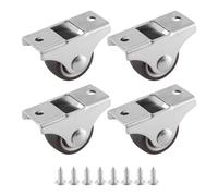 Lafeier 4 Pcs Mini Casters Furniture Small 25mm Fixed Directional Movable for