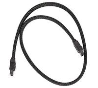 Lafeier 50CM SATA 3.0 III SATA3 7pin Data Cable 6Gb/s SSD Cables HDD Hard Disk Cord with Nylon Sleeved Premium Version(Black)