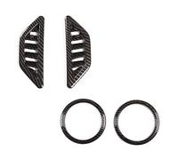 Lafeier Car Dashboard Both Sides Air Conditioning Outlet Vent Trim Frame Stickers for 86 BRZ 2012-2020(Carbon)