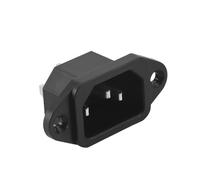 Lafeier IEC 320 C14 Male Plug 3 Pins PCB Panel Power Inlet Socket Connector