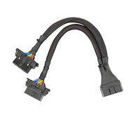 Lafeier OBD2 Splitter 16 Pin OBD II Extension 1X Male and 2X Female Cable Adapter (1FT/30CM) (1Pack)