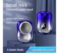 Lafeier Portable USB Electric Shaver for Men Mini-Shave Pocket Beard Trimmer Digital Display Travel Shaver,A