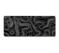 Lafeier Topographic Contour Extended Big Mouse Pad Computer Keyboard Mat Mousepad with 3Mm Non-Slip Base