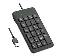 Lafeier Wired Number Pad, USB 23 Key Numeric Keypad Financial Accounting Keyboard Office Accessories for Laptop, PC, Computer