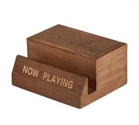 Lafeier Wooden Vinyl Record Holder Display Stand - Tabletop Now Playing Album Cover Holder- Single CD LP Shelf