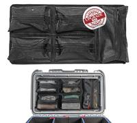 LAFENLIN UPGRADED Lid Organizer for Nanuk 935 Case, 5 Thick Mesh Pockets Storage Organizer, Fits Camera Cases, Diving Dry Boxes, Hard Cases & Toolboxes, Includes Screws & Hook and Loop, Durable
