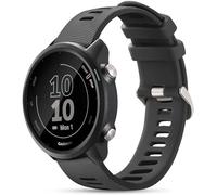 Laffav Compatible with Garmin Forerunner 245 Strap/Forerunner 55 Straps, 20mm Soft Silicone Sport Replacement for Garmin Vivoactive 3/Vivoactive 5/Venu/Venu Sq/Sq 2/Forerunner 165/645 Band, Gray