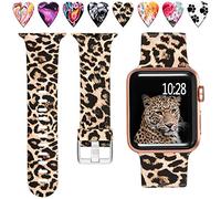 Laffav Floral Band 40mm 38mm 44mm 42mm for Women Men, Soft Sport Pattern Replacement Waterproof Strap Compatible with iWatch SE & Series 6 & Series 5 4 3 2 1, S/M M/L