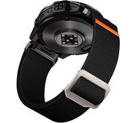 Laffav Strap Compatible with Garmin Fenix 6/Fenix 7 Pro, Nylon Stretchy QuickFit 22mm Strap for Garmin Instinct/Epix 2 Pro 47mm/Forerunner 965/955, Black