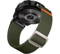 Laffav Strap Compatible with Garmin Fenix 6 Pro Strap/Fenix 6/Fenix 5/Fenix 7 Pro/Fenix 7 Strap, Nylon Stretchy QuickFit 22mm Strap for Garmin Instinct/Epix 2 Pro 47mm/Forerunner 965/955,ArmyGreen