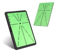 Lafisun Golf Swing Mat, 2 Pics Replaceable Hitting Practice Mat Analysing Swing Path Training with Antislip Rubber Base, for Indoor Outdoor, Nice Gift for Beginners, Adult, Children