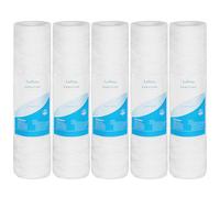 Lafiucy 10 Micron 10" x 2.5" String Wound Sediment Water Filter Cartridge,5 Pack,Whole House Sediment Filtration, Universal Replacement for Most 10 inch RO Unit