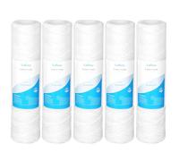 Lafiucy 30 Micron 10" x 2.5" String Wound Sediment Water Filter Cartridge,5 Pack,Whole House Sediment Filtration, Universal Replacement for Most 10 inch RO Unit