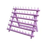 Laflare Braid Rack 60 Spools, PP Braiding Hair Stand, Thread Rack, Sewing Organizer, Quilting, Embroidery - Versatile Extension Holder (Purple)