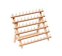 Laflare Braid Rack 60 Spools, PP Braiding Hair Stand, Thread Rack, Sewing Organizer, Quilting, Embroidery - Versatile Extension Holder (Wood)