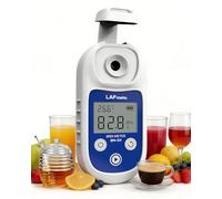 LAFMATE Brix Refractometer 0-95% ±0.2%, Digital Refractometer with ATC, IP65 Brix Meter for Honey,Juice, Wine & Home Brewing,BM-101