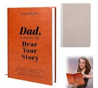 lafo Dad, I Want to Hear Your Story: 1 Father’s Guided Journal with 1 refill, Dad Journal Book To Share His Life & His Love, Leather Wrapped for Father's Day Gifts Dad Birthday Gifts (Dad)