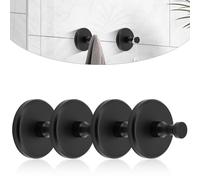 lafo Roha Suction Cup Hooks, Pack of 2, Towel Holder Suction Cup Extra Strong, Suction Cup Hooks, Black Suction Hooks Extra Strong, Vacuum Suction Cup (Simple, Modern, Piece, 2)