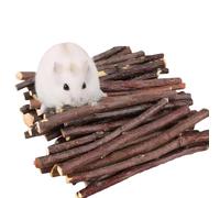 lafomukea Apple Sticks, Small Animals Molar Wood Toys, Pet Chew Toy Treats for Chinchilla Guinea Pigs Rabbits Squirrel Hamster Bunny (200 g)